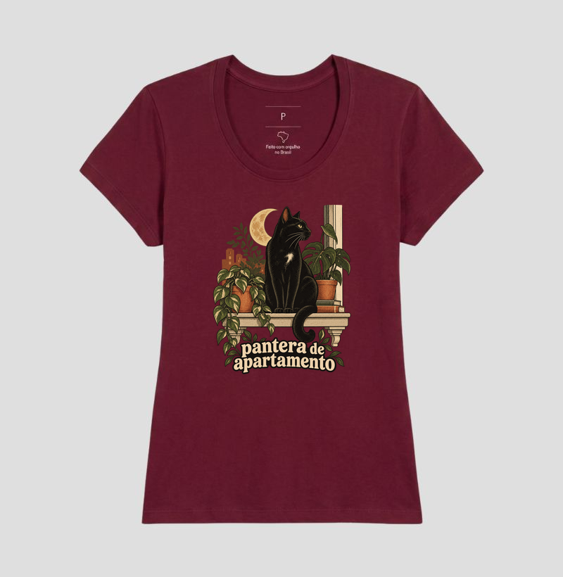Camiseta Gato Preto "pantera de apartamento" | Pelo & Pano - Imagem 19