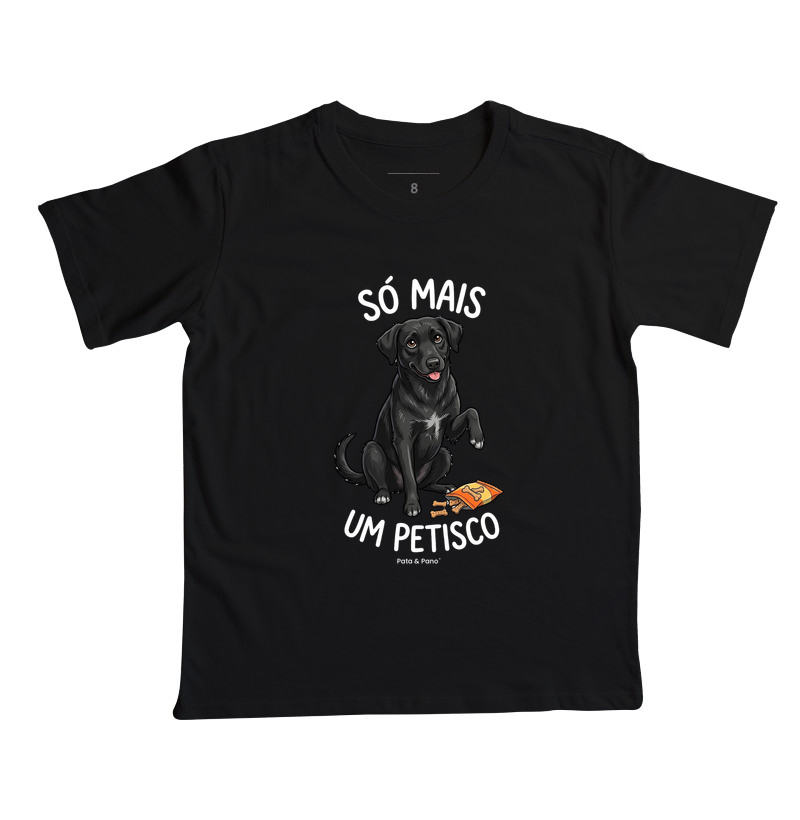 CAMISETA INFANTIL VIRA-LATA PRETO PETISCO - Imagem 6