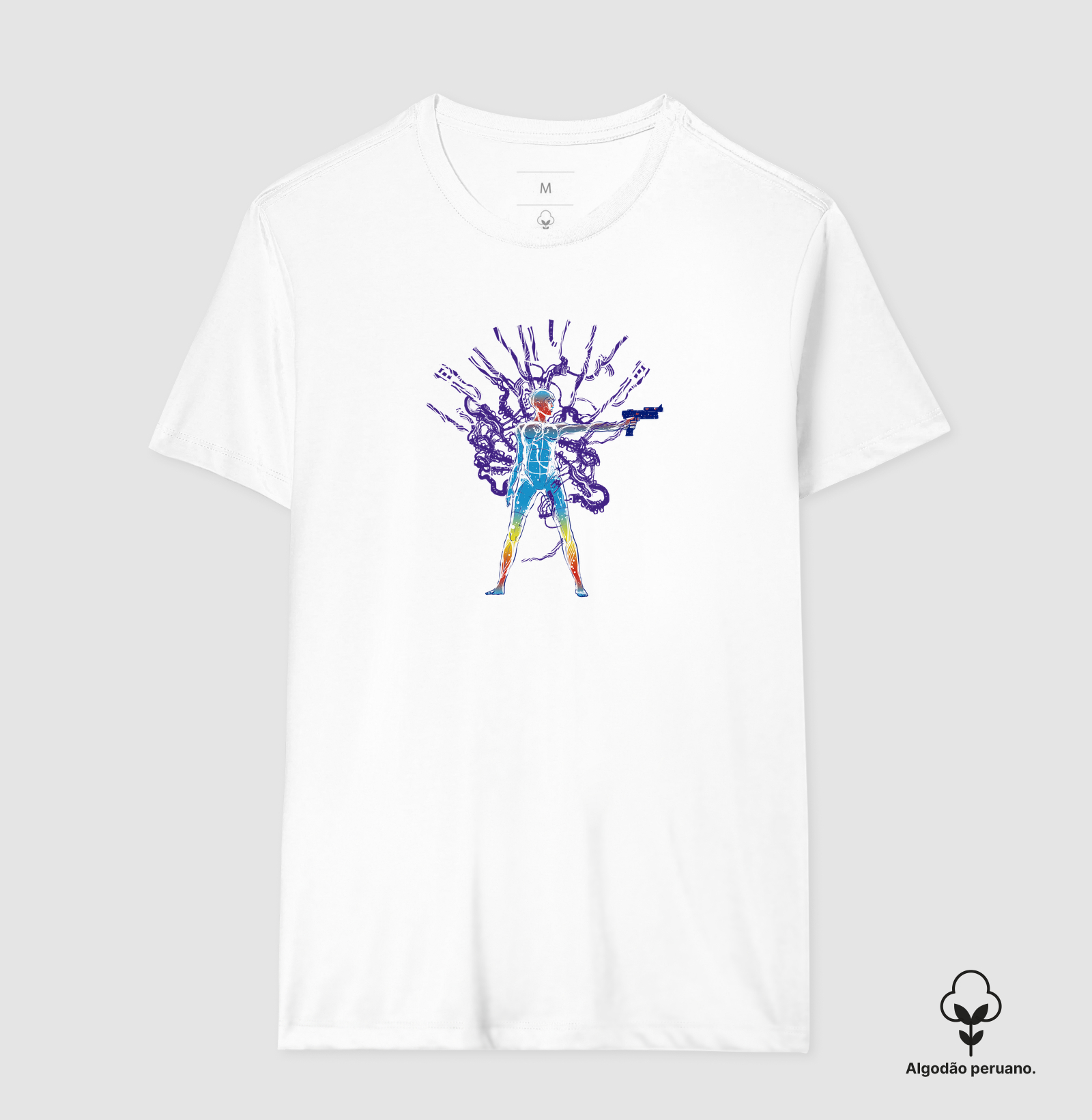 Camiseta Ghost In The Machine Algodão Peruano - Imagem 5