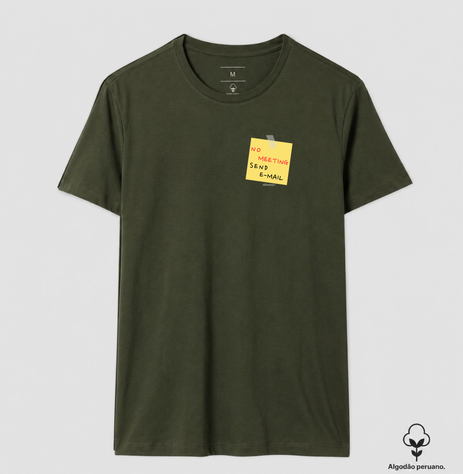 Camiseta No Meeting Send E-mail - Algodão Peruano - Imagem 6
