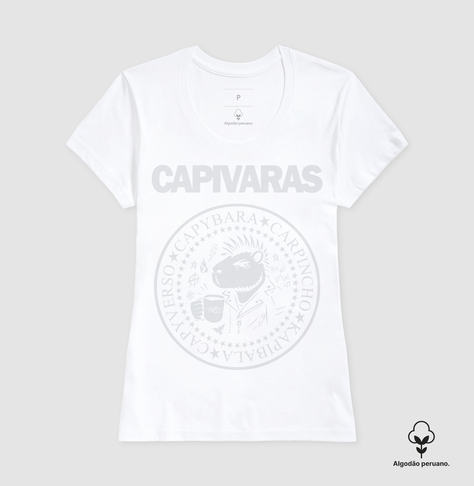 Camiseta Capivara Punk Rock - Imagem 7