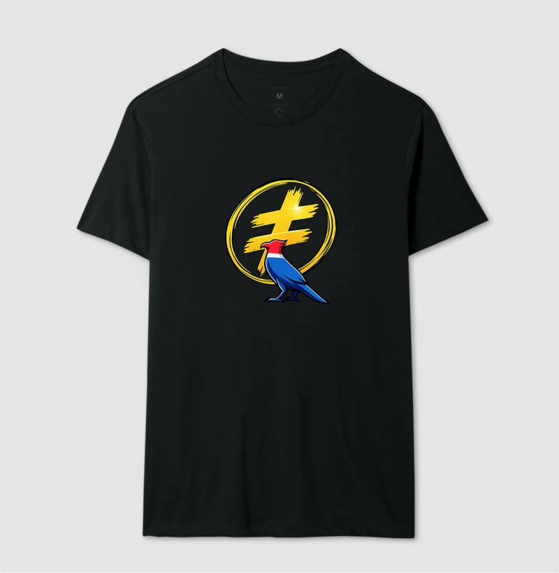 Camiseta com estampa “≠” e pássaro colorido — símbolo de diversidade e liberdade. Um manifesto de orgulho e inclusão para quem acredita na força das diferenças. - Imagem 2