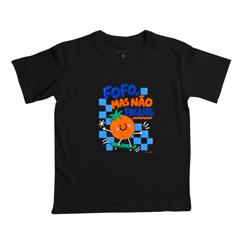 Camiseta Infantil Fofo Mas Não Facilito  - Imagem 5