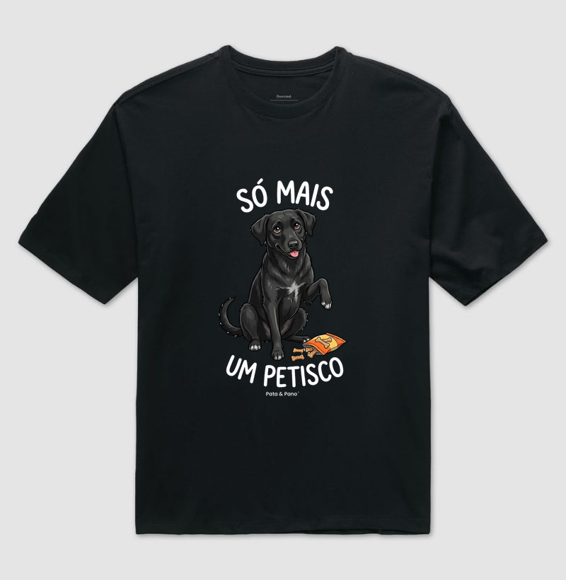 CAMISETA OVERSIZED VIRA-LATA PRETO PETISCO - Imagem 2