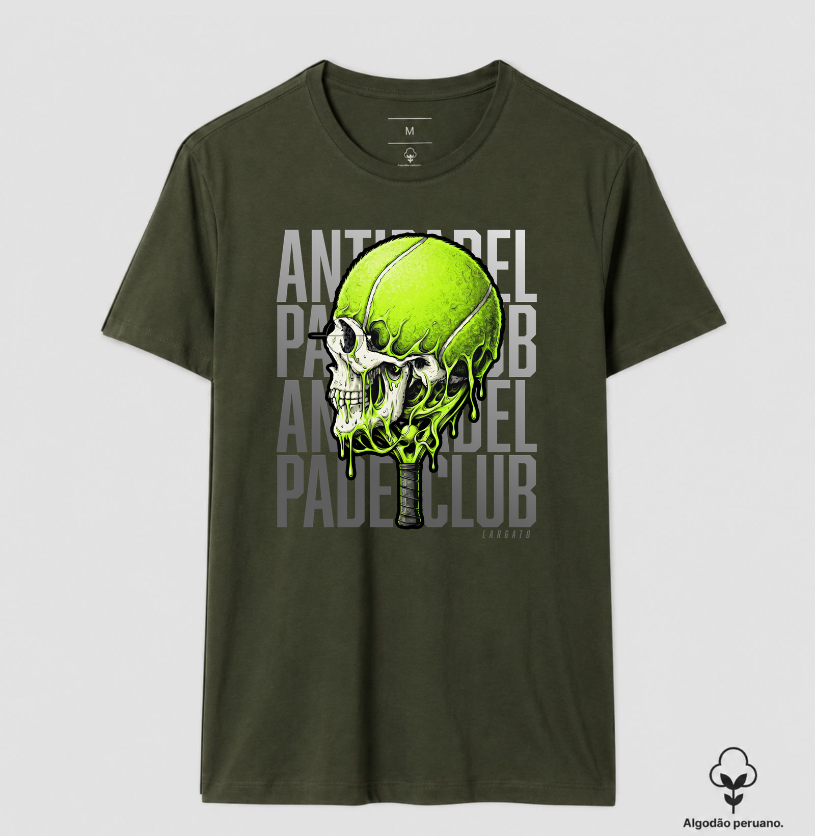 Camiseta Anti-Padel Caveira Prata - Imagem 5