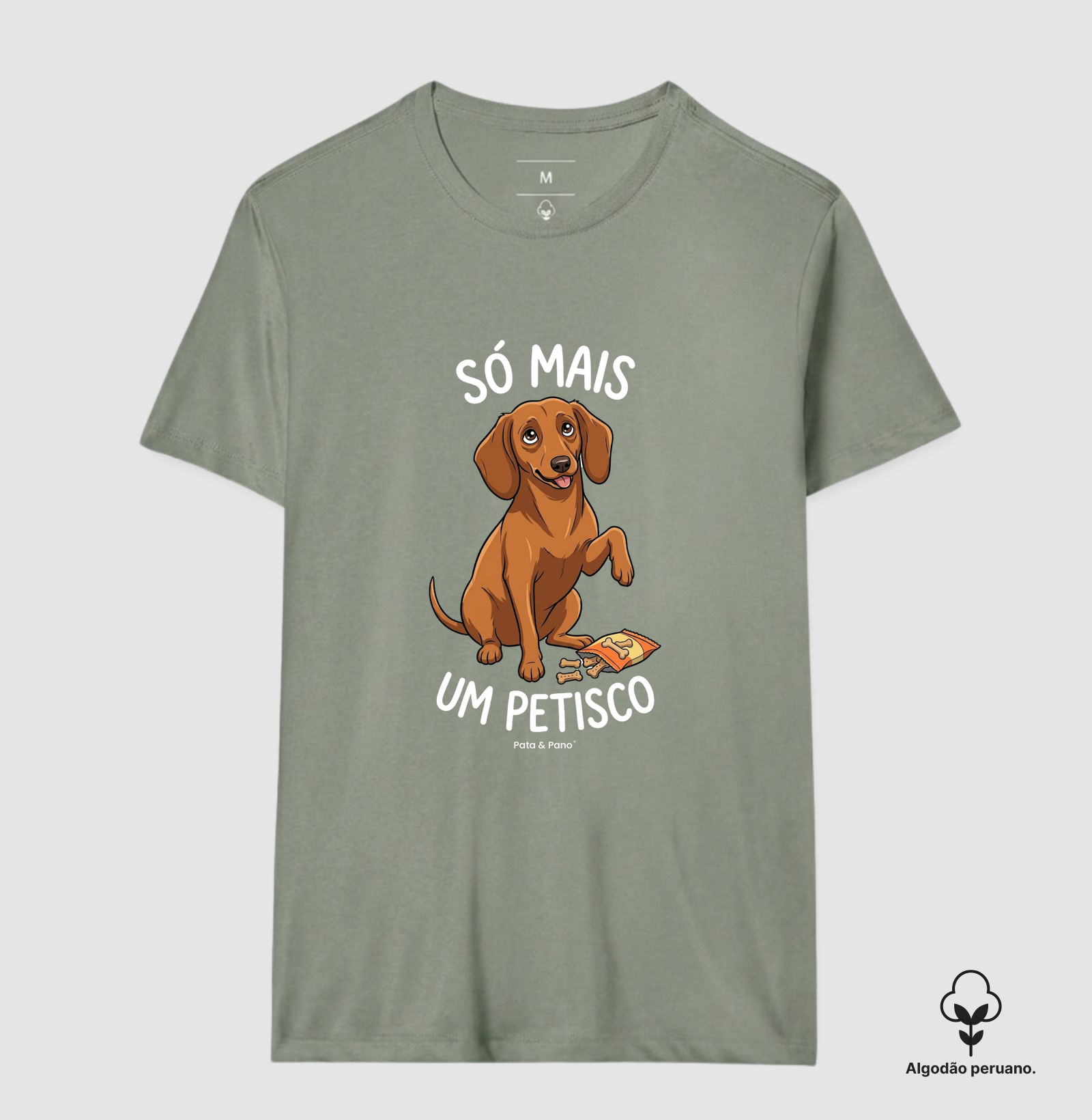 CAMISETA ALGODÃO PERUANO DACHSHUND SALSICHA PETISCO - Imagem 9