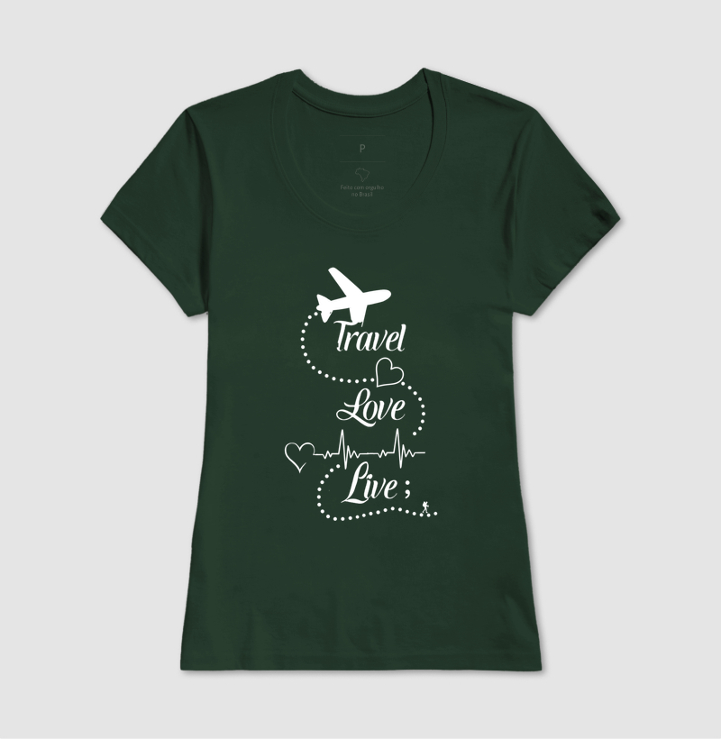 Camiseta Travel Love Live – Estampa de Viagem | Excursionista - Imagem 16