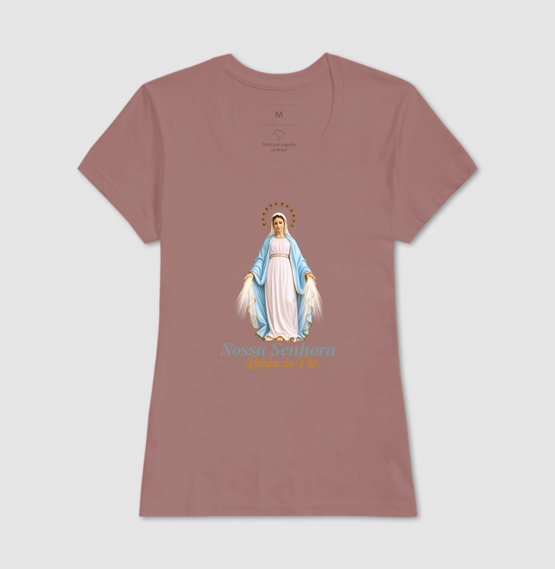 Camiseta Católica Nossa Senhora Rainha da Paz - Imagem 15