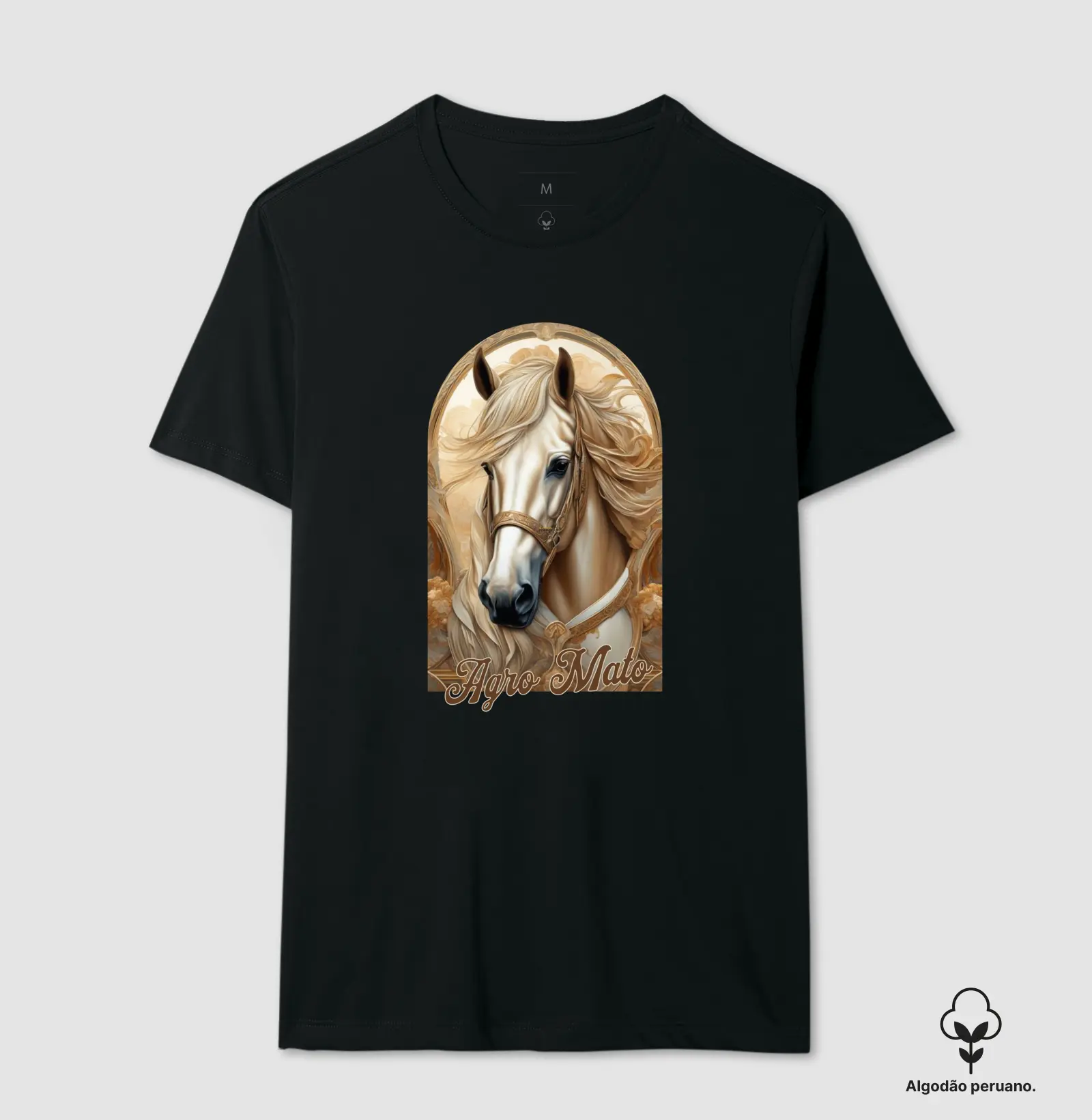 Camiseta Algodão Peruano Horse Girl - Imagem 2