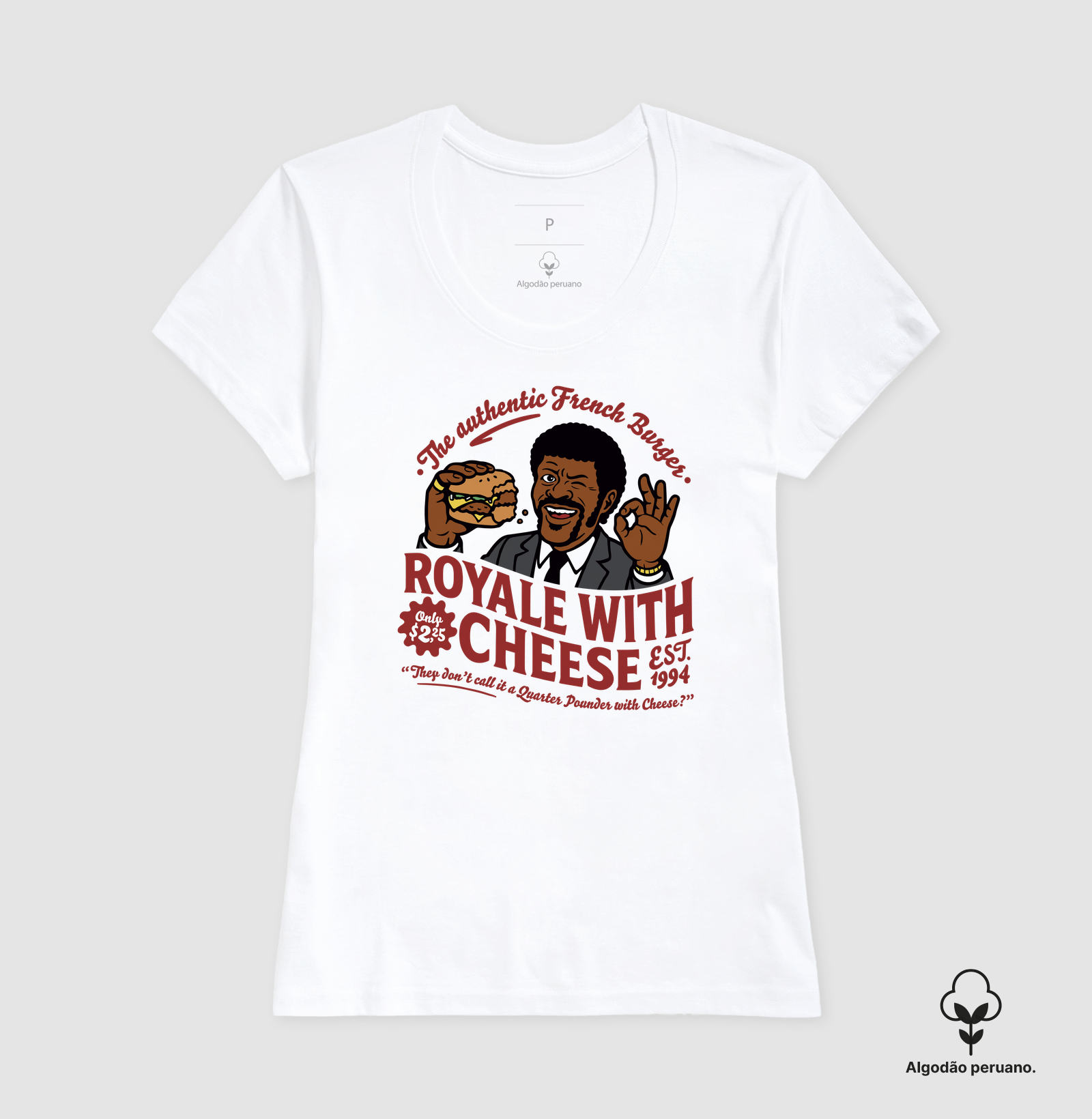 Camiseta Algodão Peruano Royale With Cheese - Imagem 5