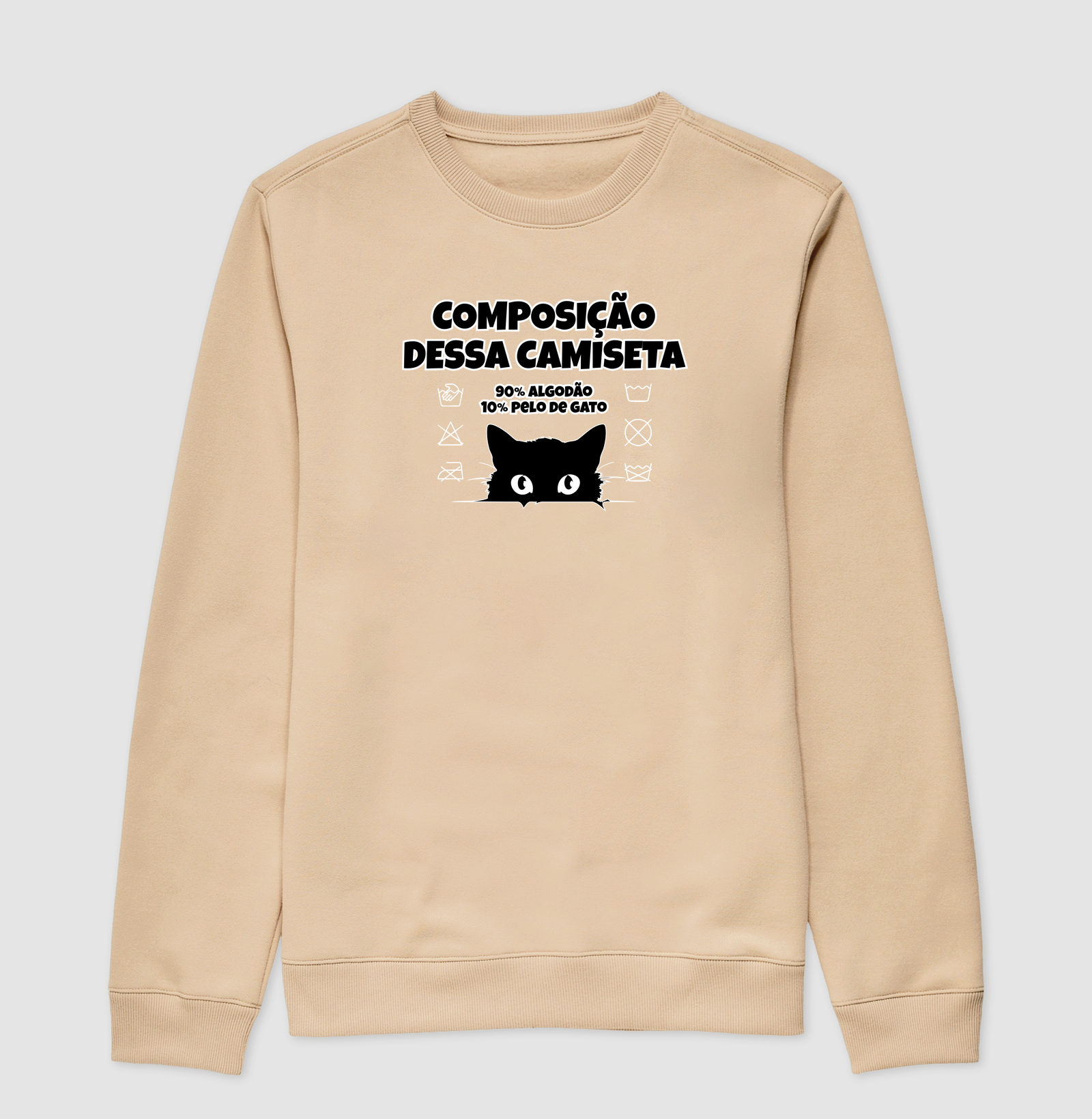 Composição dessa camiseta: 90% algodão 10% pelo de gato - Imagem 3