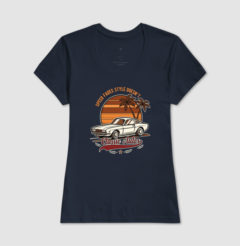 Classic Autos Speed Fades Style Doesn't - Muscle Car Retro Sunset - Imagem 7