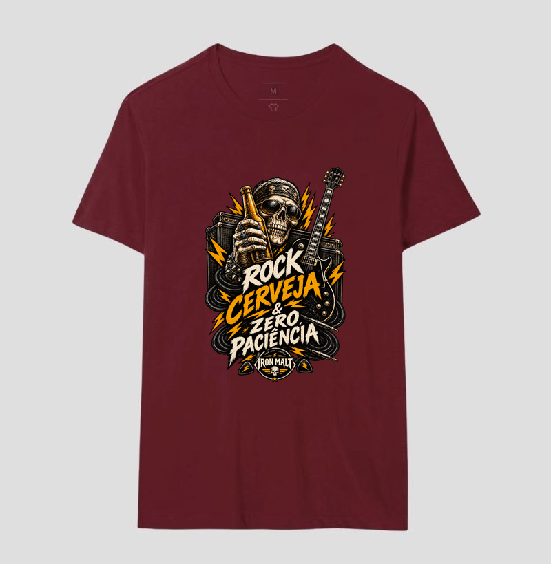 Camiseta Rock, Cerveja & Zero Paciência - Imagem 18