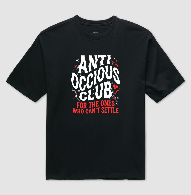 Camiseta Oversized - FOR THE ONES WHO CAN'T SETTLE - Imagem 4