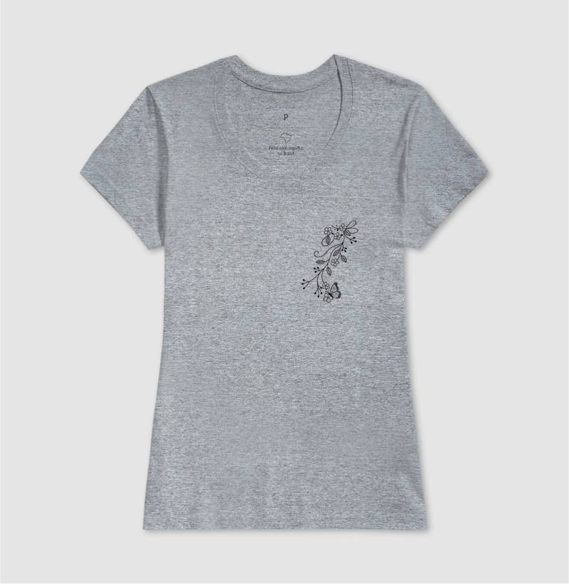 Camiseta Borboleta em Flor - Imagem 9