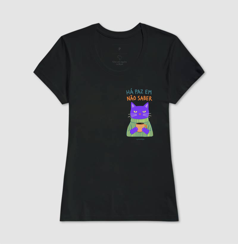Camiseta Há Paz em Não Saber (estampa P) - Imagem 3
