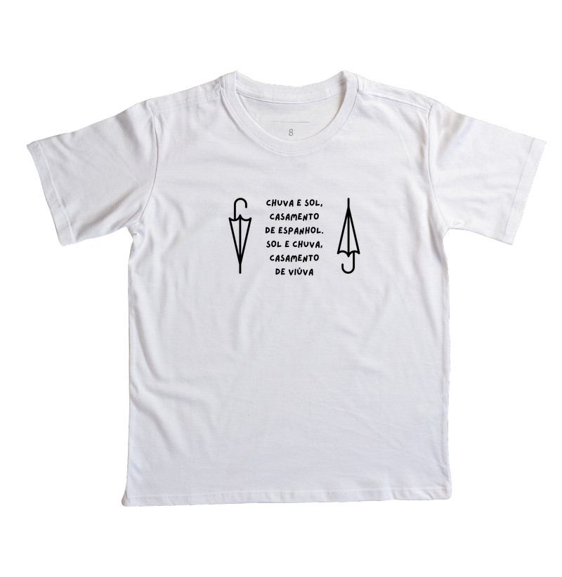 Práxis Camiseta Infantil Chuva e Sol