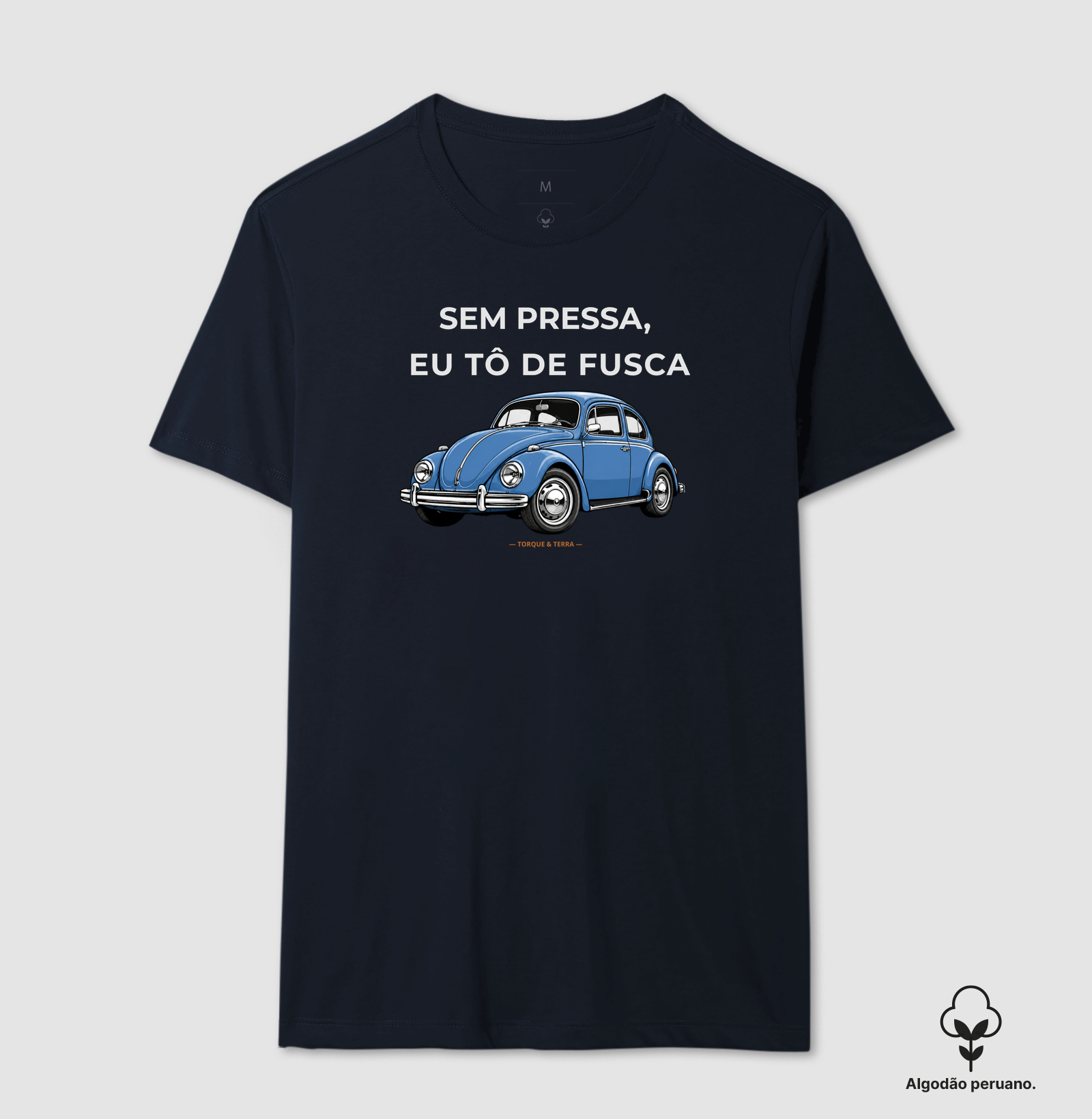 Sem pressa, eu tô de fusca - Azul médio acinzentado - Imagem 7