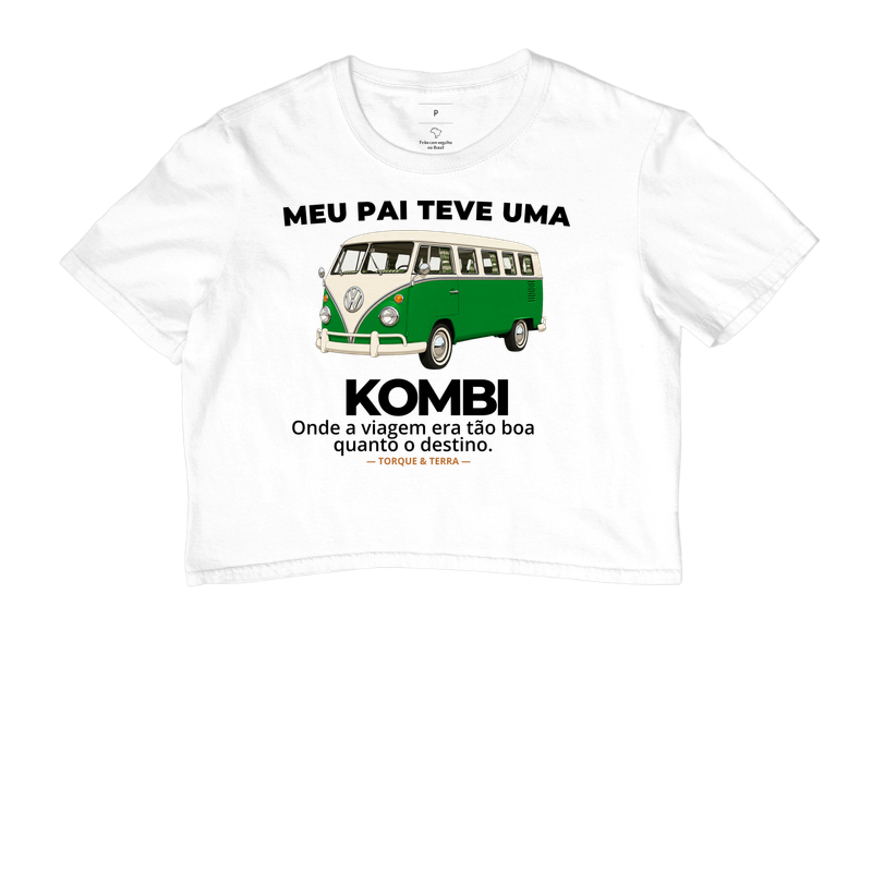 Meu pai teve uma - KOMBI - verde com off-white - Imagem 3