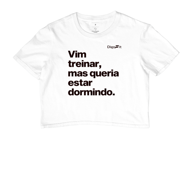 CROPPED ACADEMIA VIM TREINAR MAS QUERIA ESTAR DORMINDO - Imagem 3