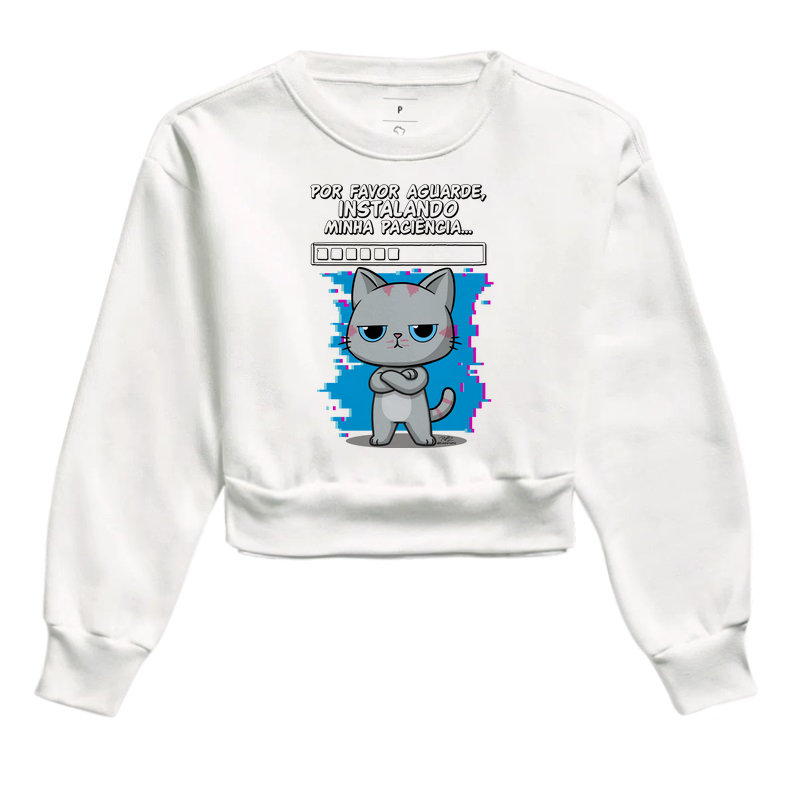Camiseta Gato Sincero Paciência - Imagem 3