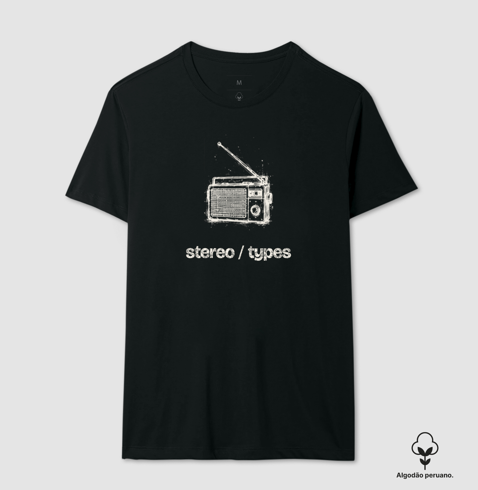 Rádio Portátil · Carvão · Traço Claro · STEREO TYPES - Imagem 3