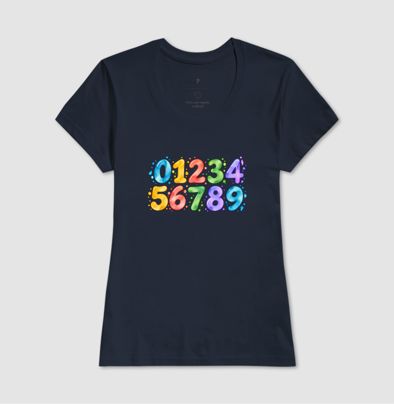 Camiseta Números em Cores - Imagem 10