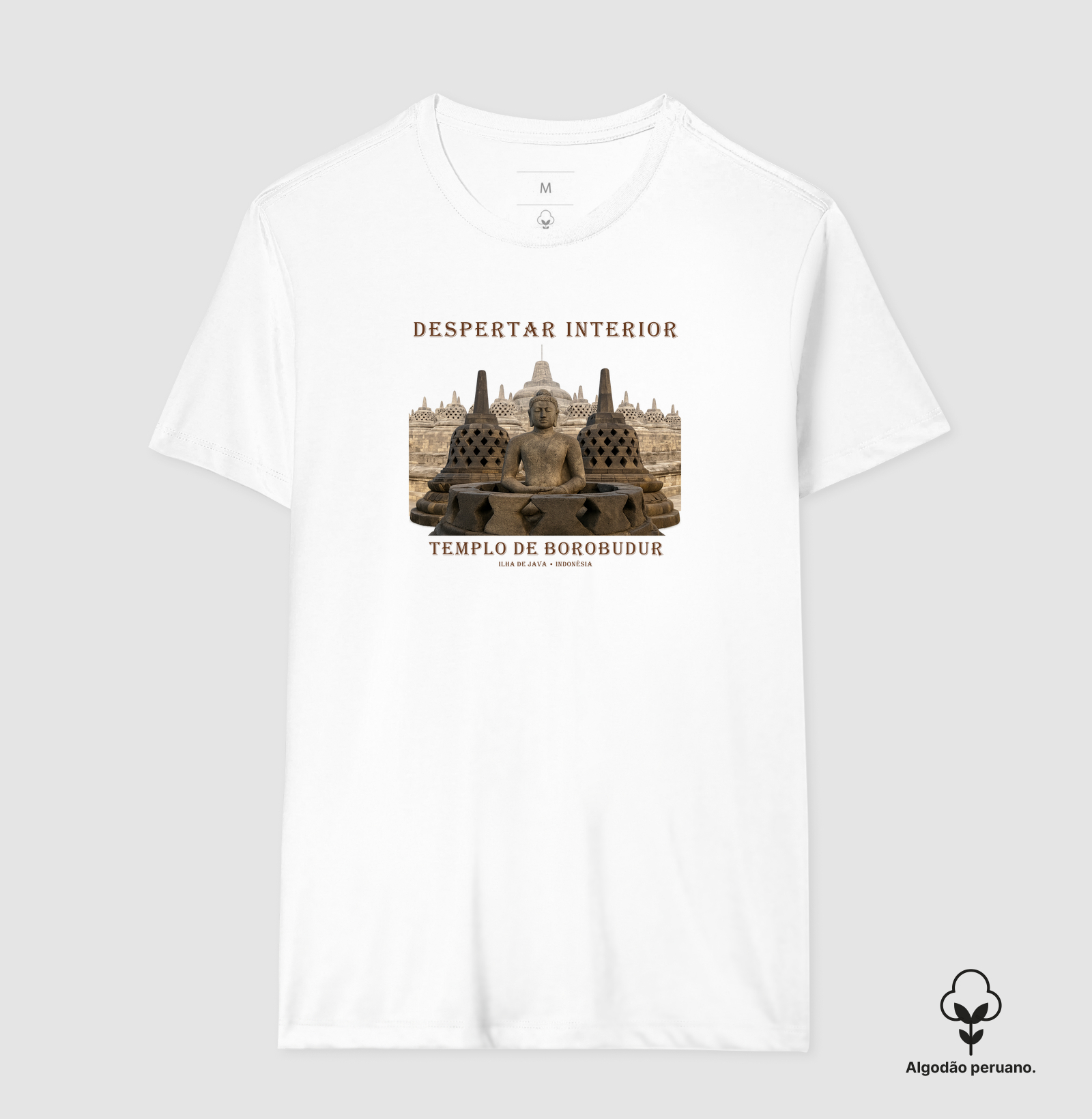 Templo do Despertar • Borobudur (algodão peruano) - Imagem 11