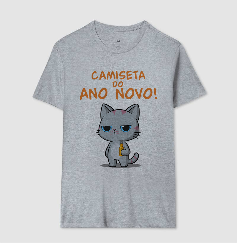 Camiseta Gato Sincero Ano Novo - Imagem 8