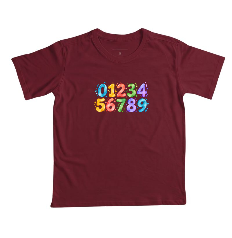 Camiseta Infantil Números em Cores - Imagem 9