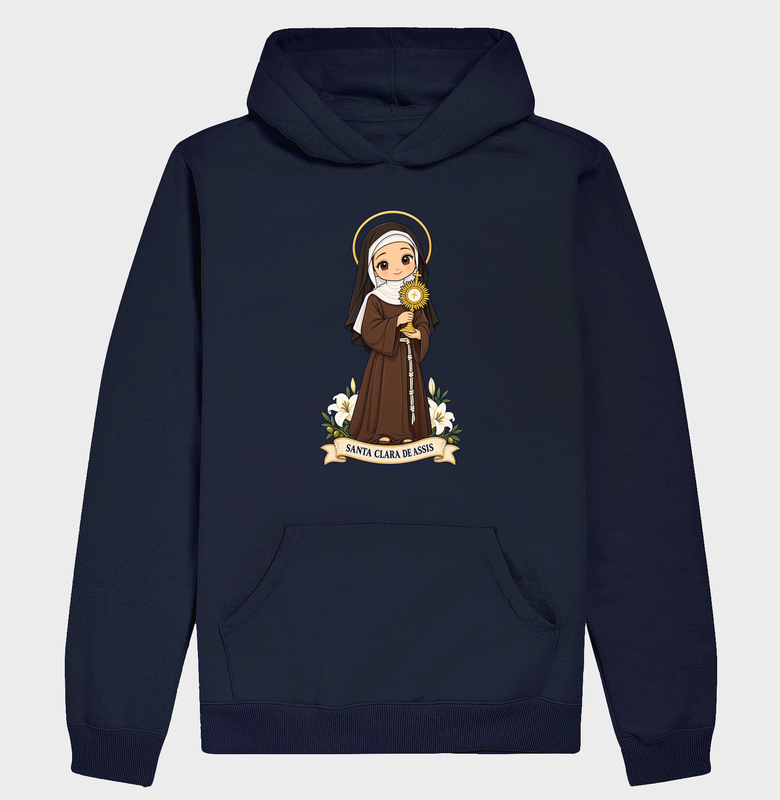 Santa Clara de Assis estilo chibi - Imagem 4
