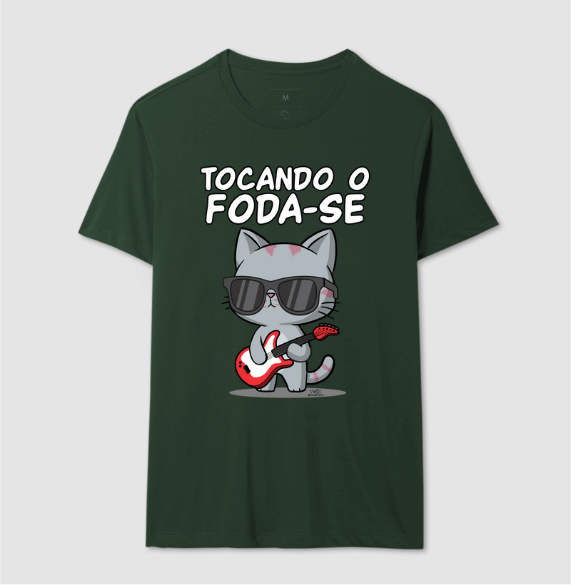 Camiseta Gato Sincero Tocando - Imagem 12