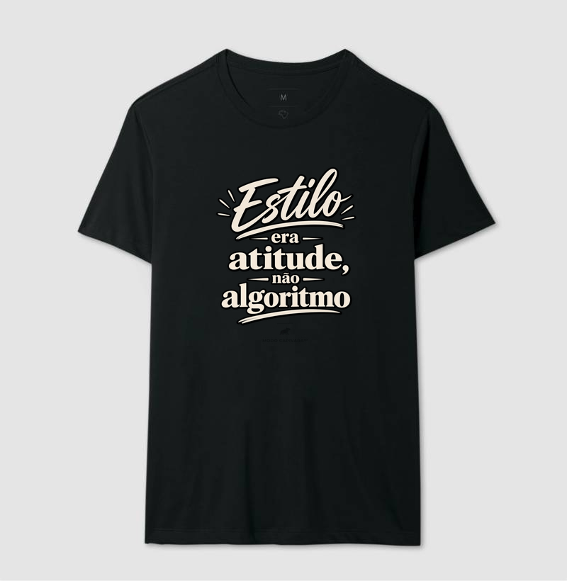 ESTILO ERA ATITUDE E NÃO ALGORITMO - Modo Capivara - Camiseta - Imagem 4