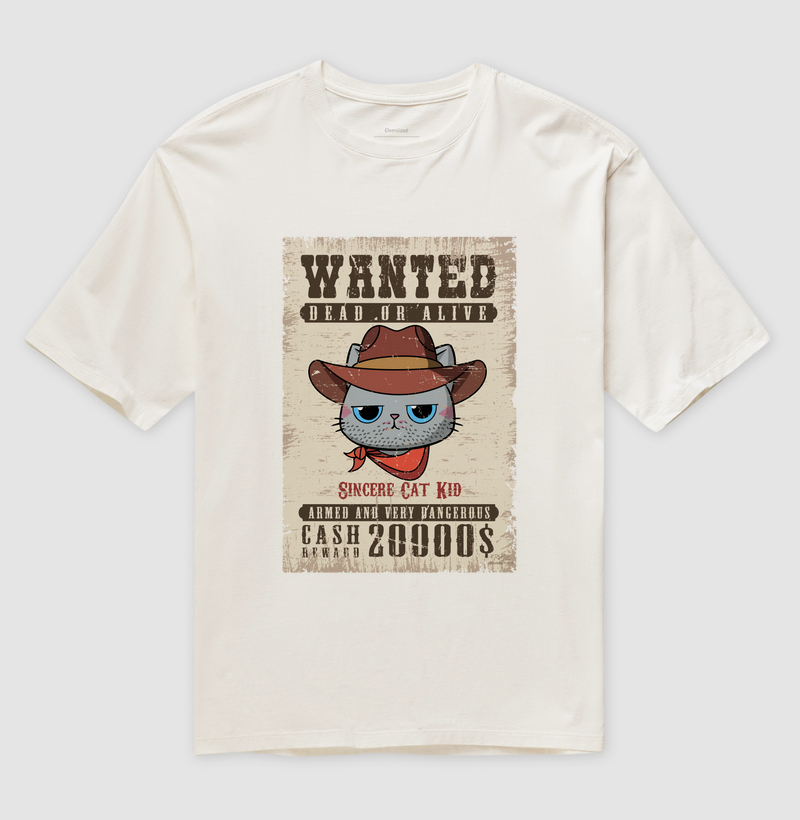Camiseta Wanted Cat Kid - Imagem 4
