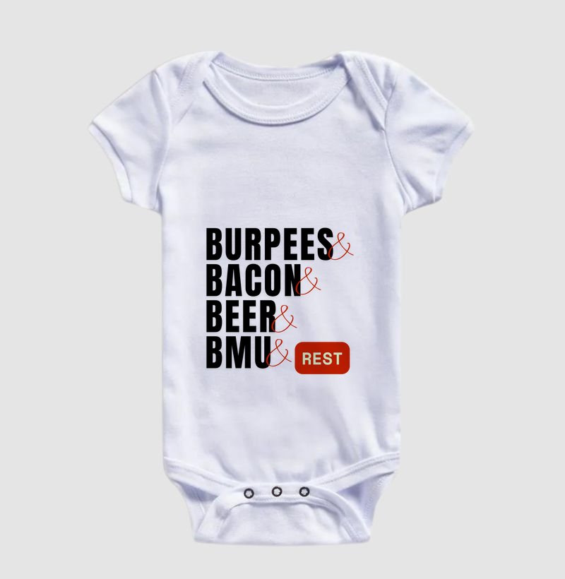 Burpees, Bacon, Beer, BMU - (Branca) - Imagem 2