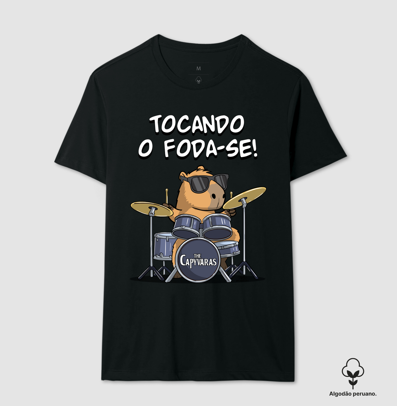 Camiseta Capivara Tocando o Foda-se - Imagem 2