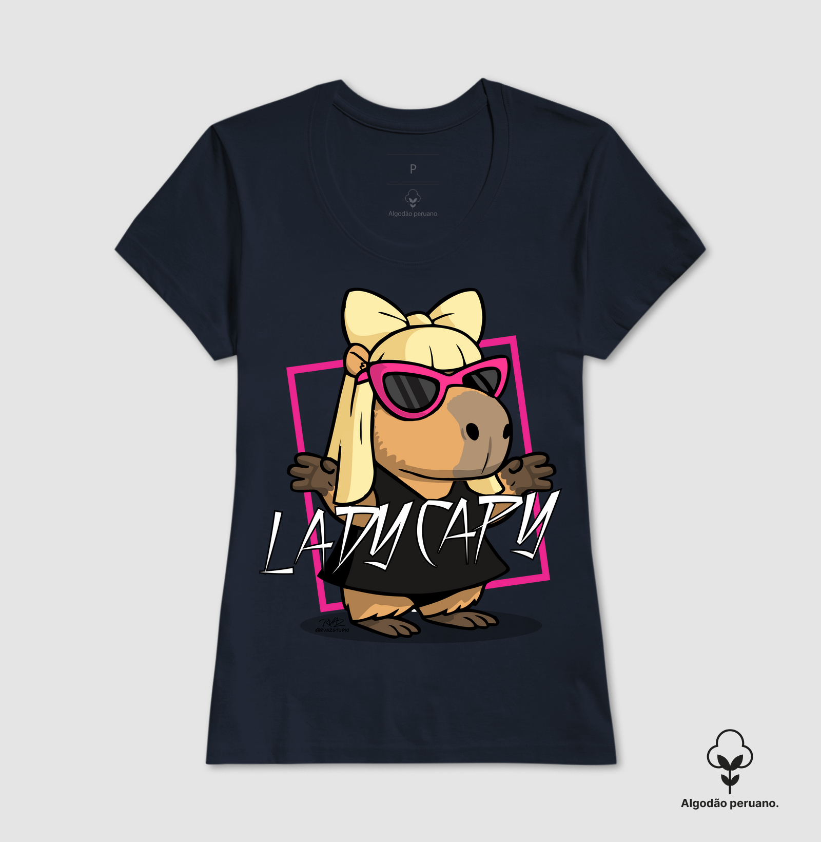 Camiseta Capivara Lady Capy - Imagem 5