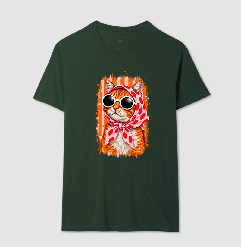 Gato Fashion Retrô Laranja  - Imagem 12