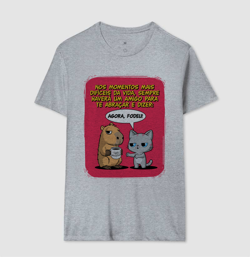 Camiseta Capivara e Gato Amigos - Imagem 8