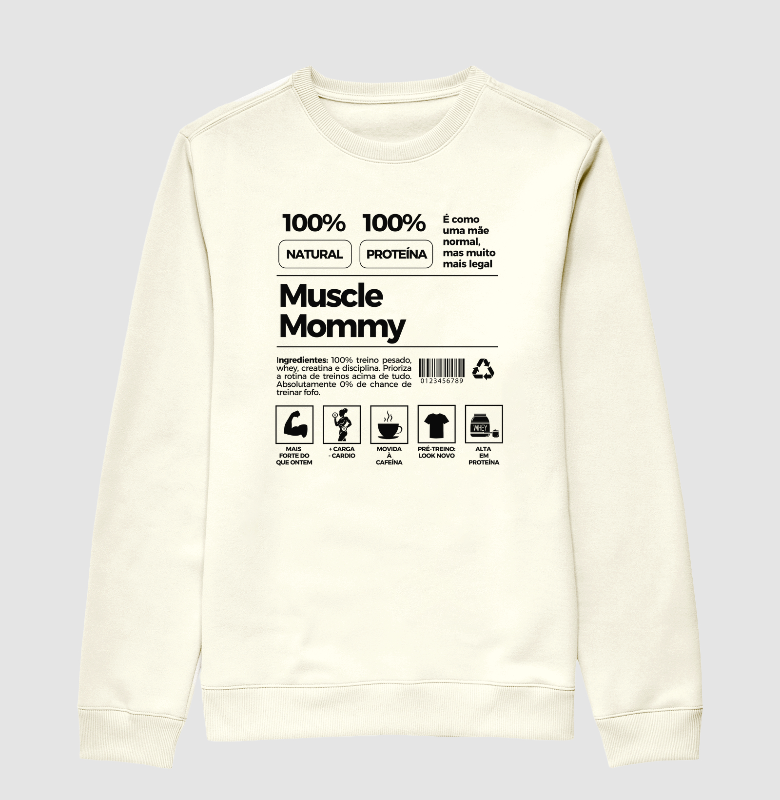 Rótulo Muscle Mommy