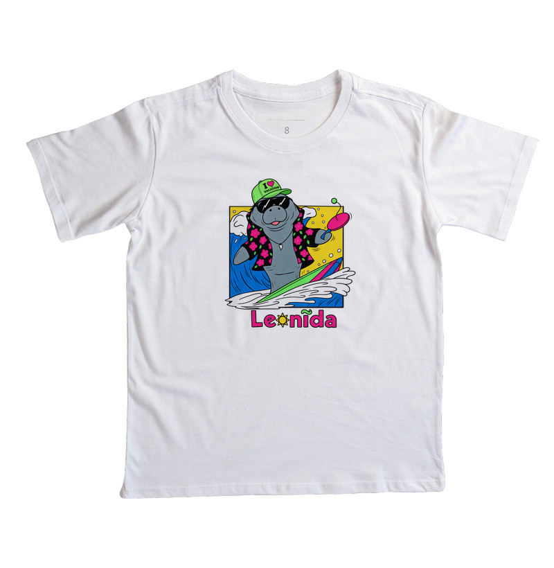 Camiseta Infantil GTA 6 Jason – Leonida Surf com Peixe Boi / Manatee - Imagem 5