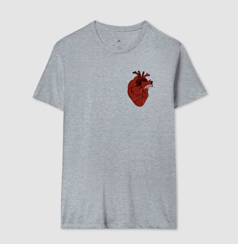 Camiseta Coração Anatômico Vermelho - Imagem 8