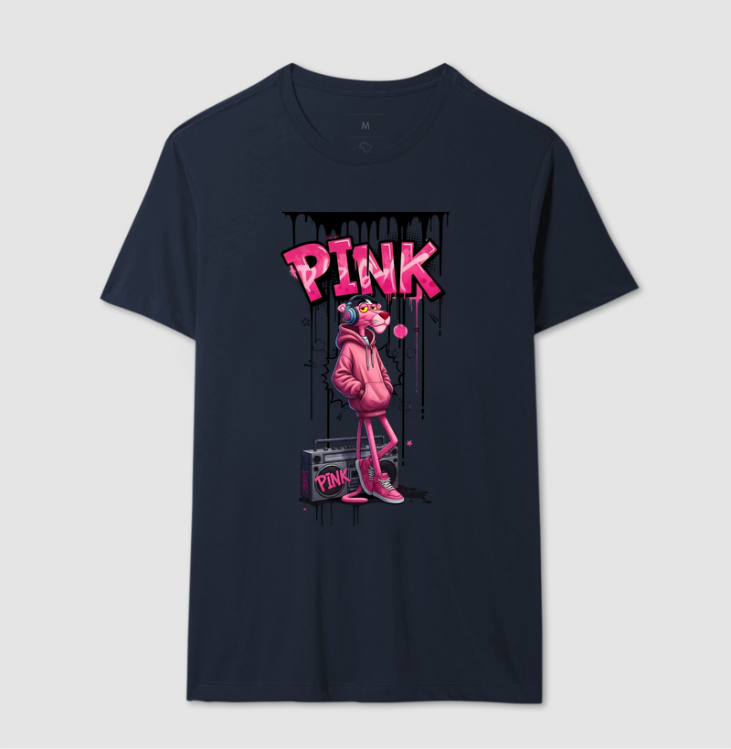 Camiseta Pantera Cor de Rosa Rap - Imagem 6