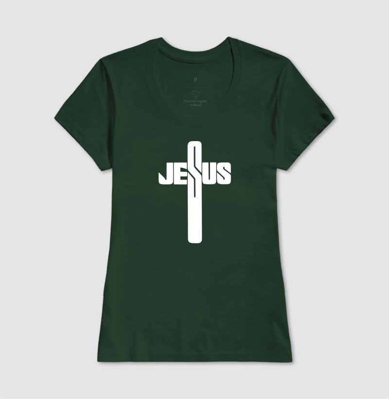 Camiseta Feminina Jesus Cruz - Imagem 7