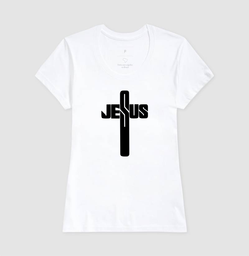 Camiseta Feminina Jesus Cruz - Imagem 3