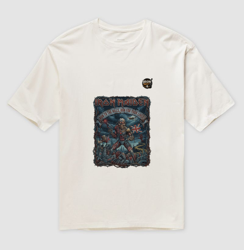 Camiseta Iron Maiden “Run to the Hills” - Imagem 4