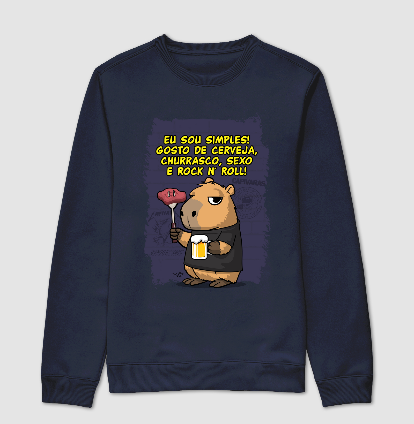 Capivara Rock Simples - Imagem 5