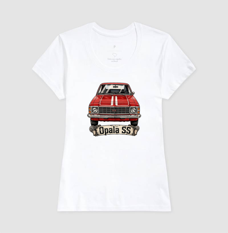 Opala SS - Vermelho com Faixas Brancas - Chevrolet Clássico Vintage - Imagem 5
