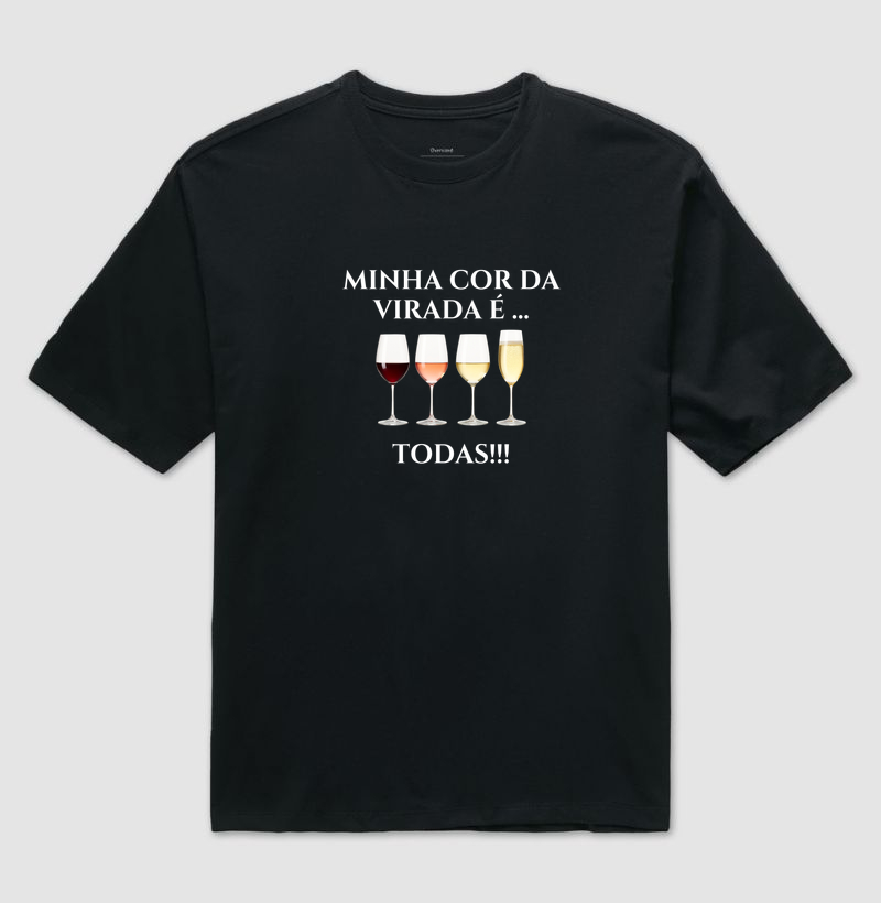  Camiseta Oversized Minha Cor da Virada É - Imagem 2