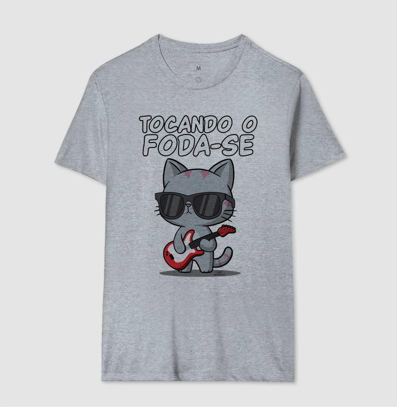 Camiseta Gato Sincero Tocando - Imagem 8